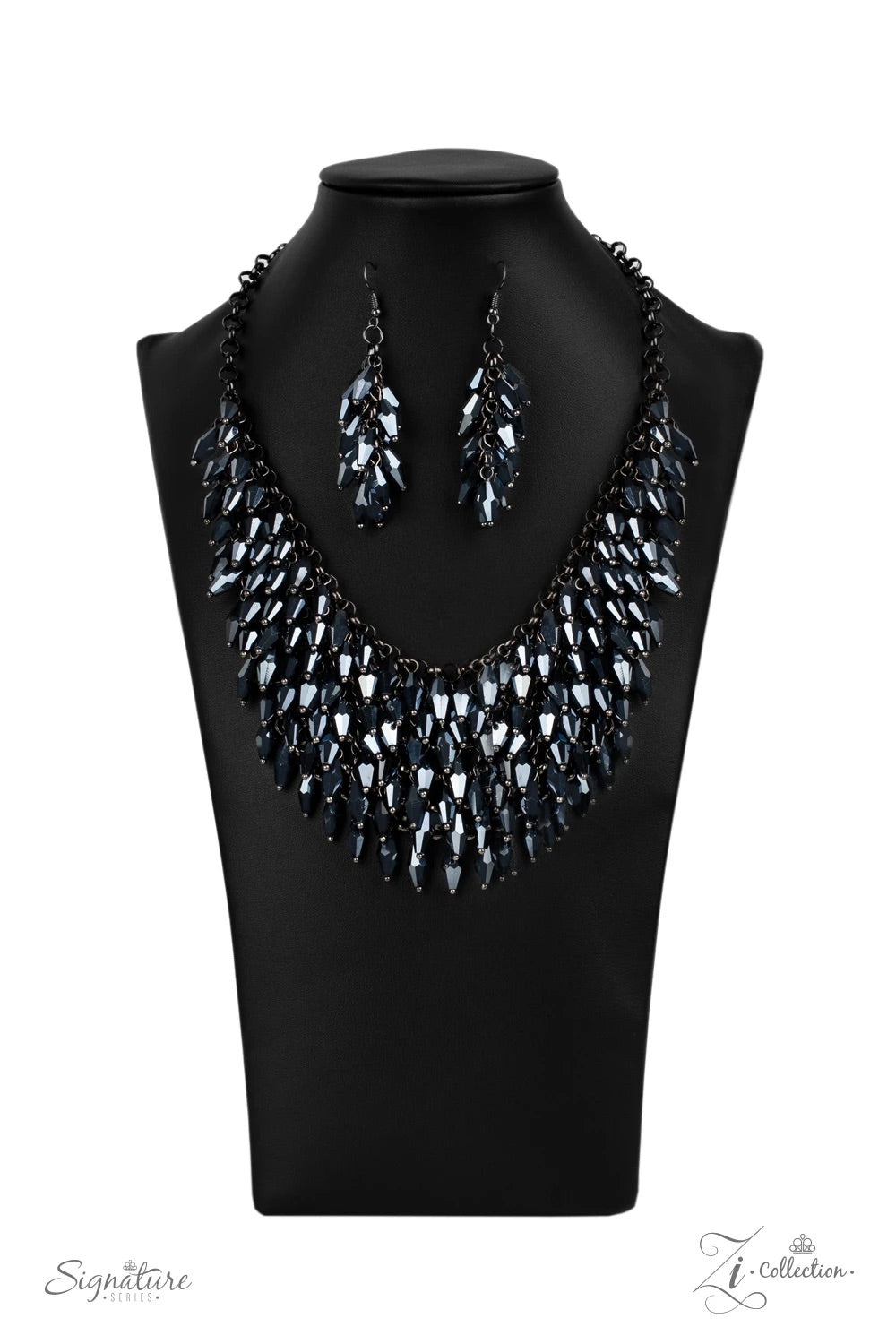 Paparazzi The Heather - 2020 Zi Collection Metallic Blue Necklace
